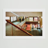 Close-up of the Hotel Okura – Salary Men print showing the authentic film grain and rich tonal depth on premium satin photographic paper.