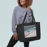Road Trip 'A Puddle in Palm Springs' - Large organic tote bag