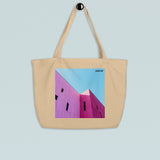 Road Trip 'Pink Hotel' - Large organic tote bag