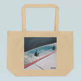 Road Trip 'A Puddle in Palm Springs' - Large organic tote bag