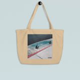 Road Trip 'A Puddle in Palm Springs' - Large organic tote bag