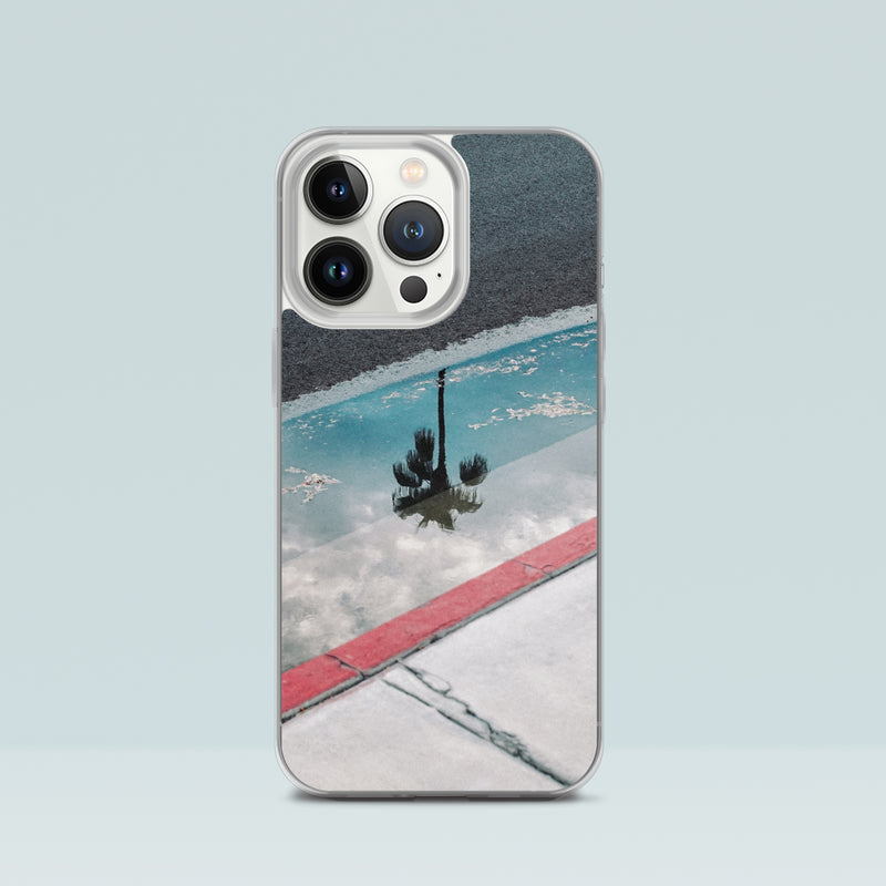 Road Trip - 'A Puddle in Palm Springs' iPhone Case