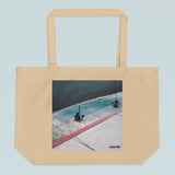 Road Trip 'A Puddle in Palm Springs' - Large organic tote bag
