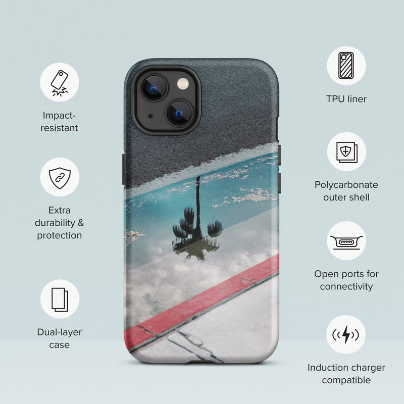 Road Trip 'A Puddle in Palm Springs' - Tough iPhone case